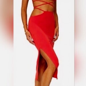 {WeWoreWhat} Brand New Cut Out Midi Skirt